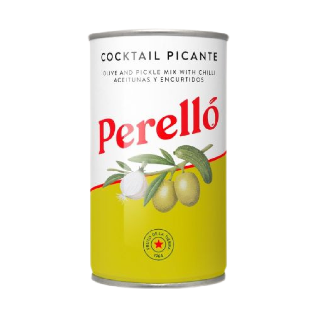 Perello Olives | Cocktail Mix pickles With Chilli 180g