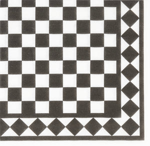 Napkins | Black Checkerboard