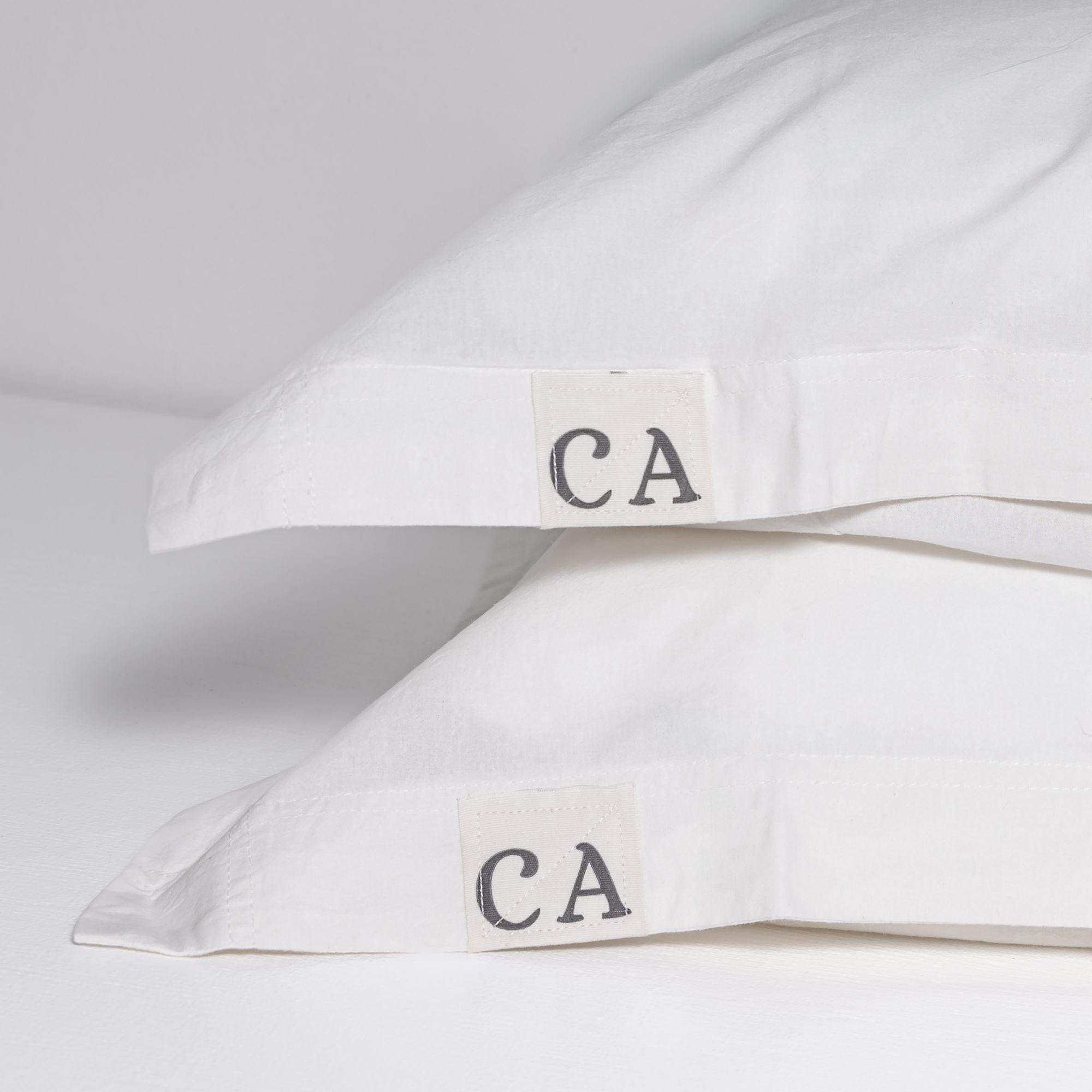 100% Organic Cotton Canvas Pillowcase │King │White